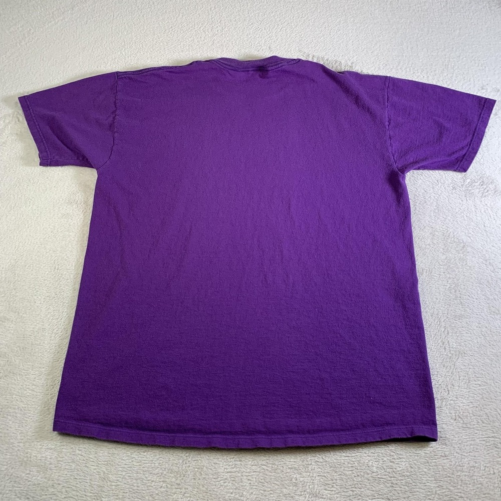 Vintage Tarleton State Shirt Mens Large Purple College Graphic Jerzees USA 90s - Picture 8 of 8